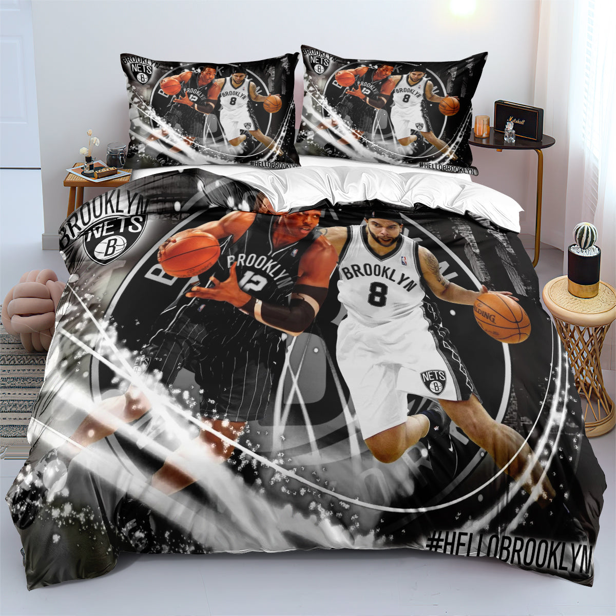 Brooklyn Basketball Nets  Duvet Cover Quilt Cover Pillowcase Bedding Set