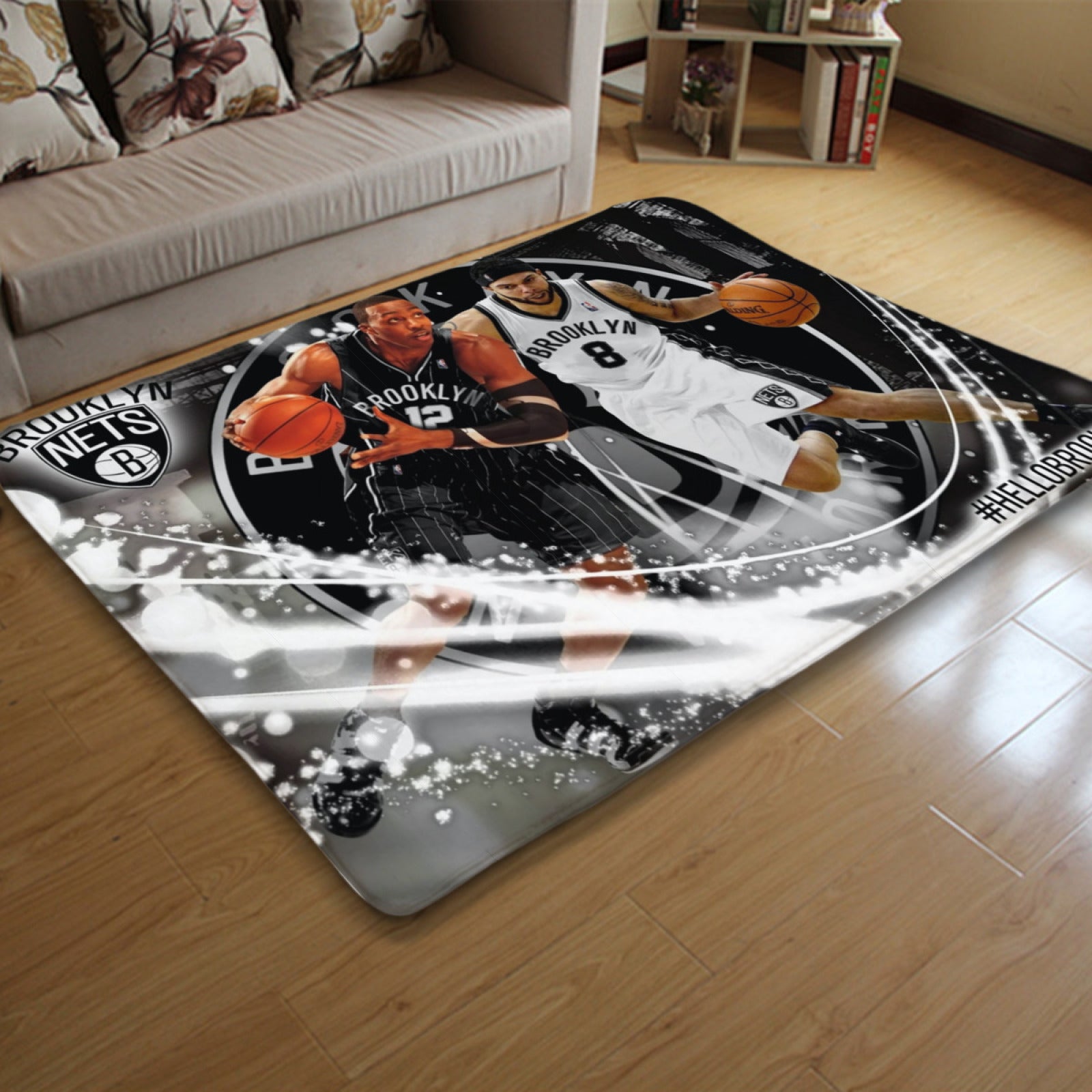 Brooklyn Basketball Nets Carpet Living Room Bedroom Mats Kitchen Bathroom Rugs