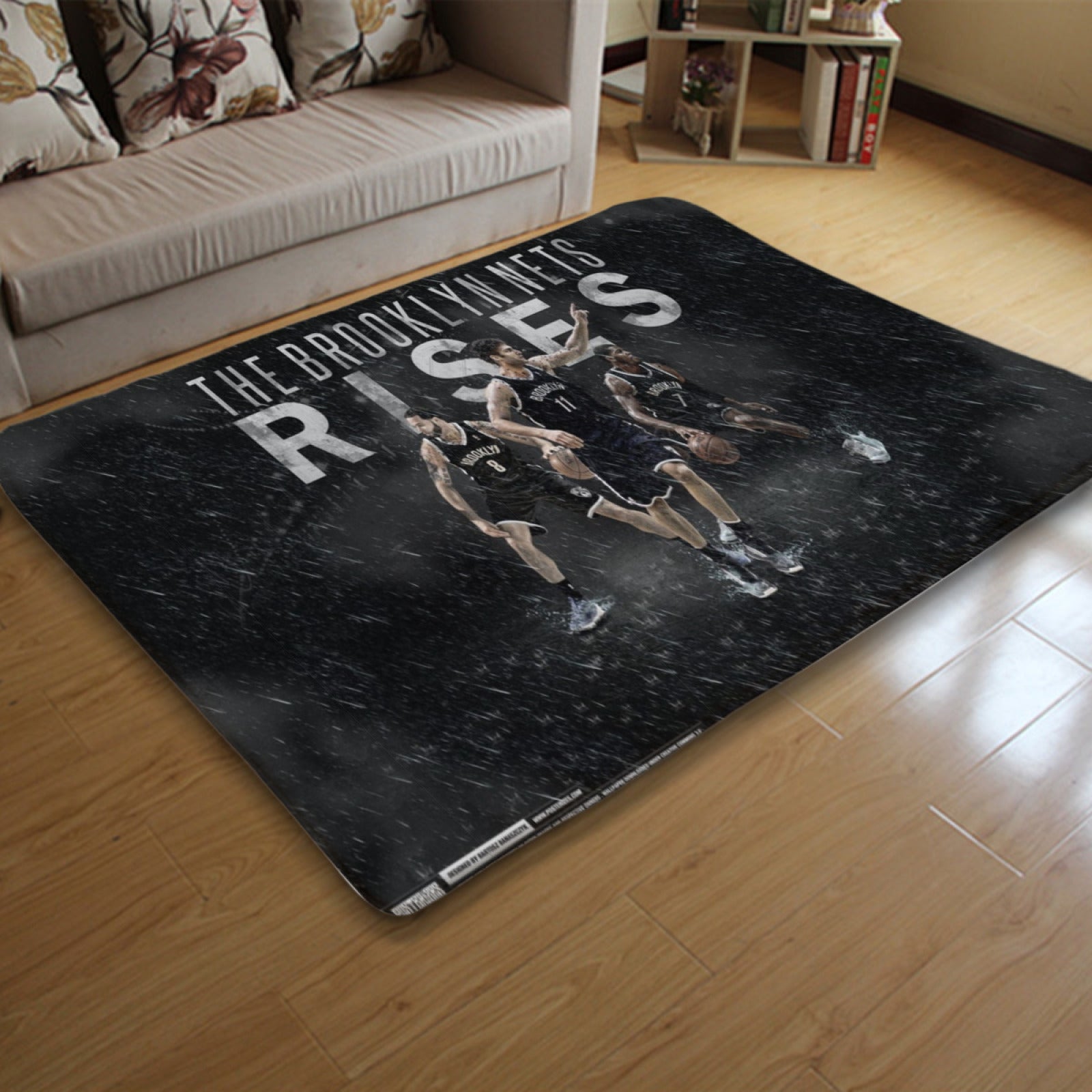Brooklyn Basketball Nets Carpet Living Room Bedroom Mats Kitchen Bathroom Rugs