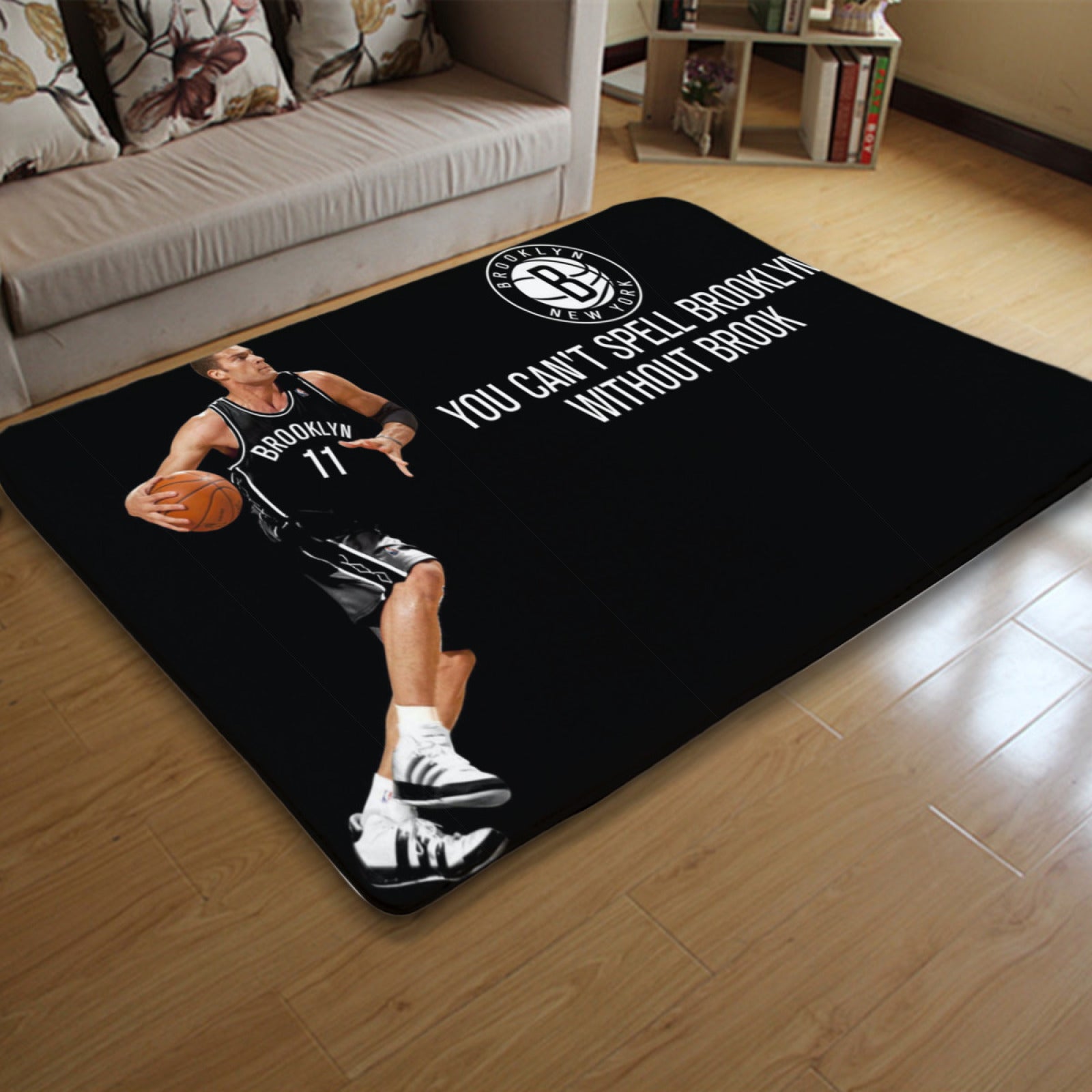 Brooklyn Basketball Nets Carpet Living Room Bedroom Mats Kitchen Bathroom Rugs