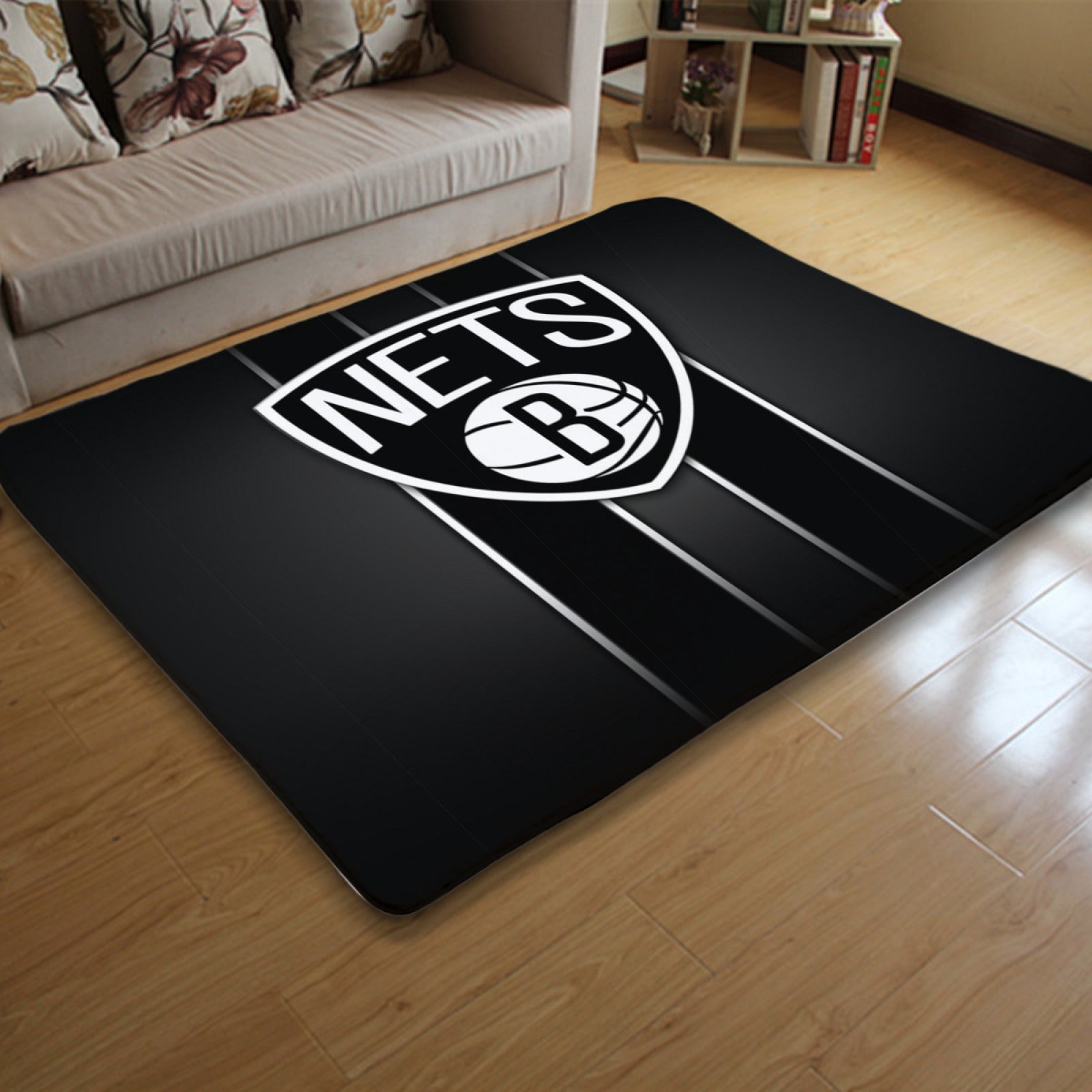 Brooklyn Basketball Nets Carpet Living Room Bedroom Mats Kitchen Bathroom Rugs