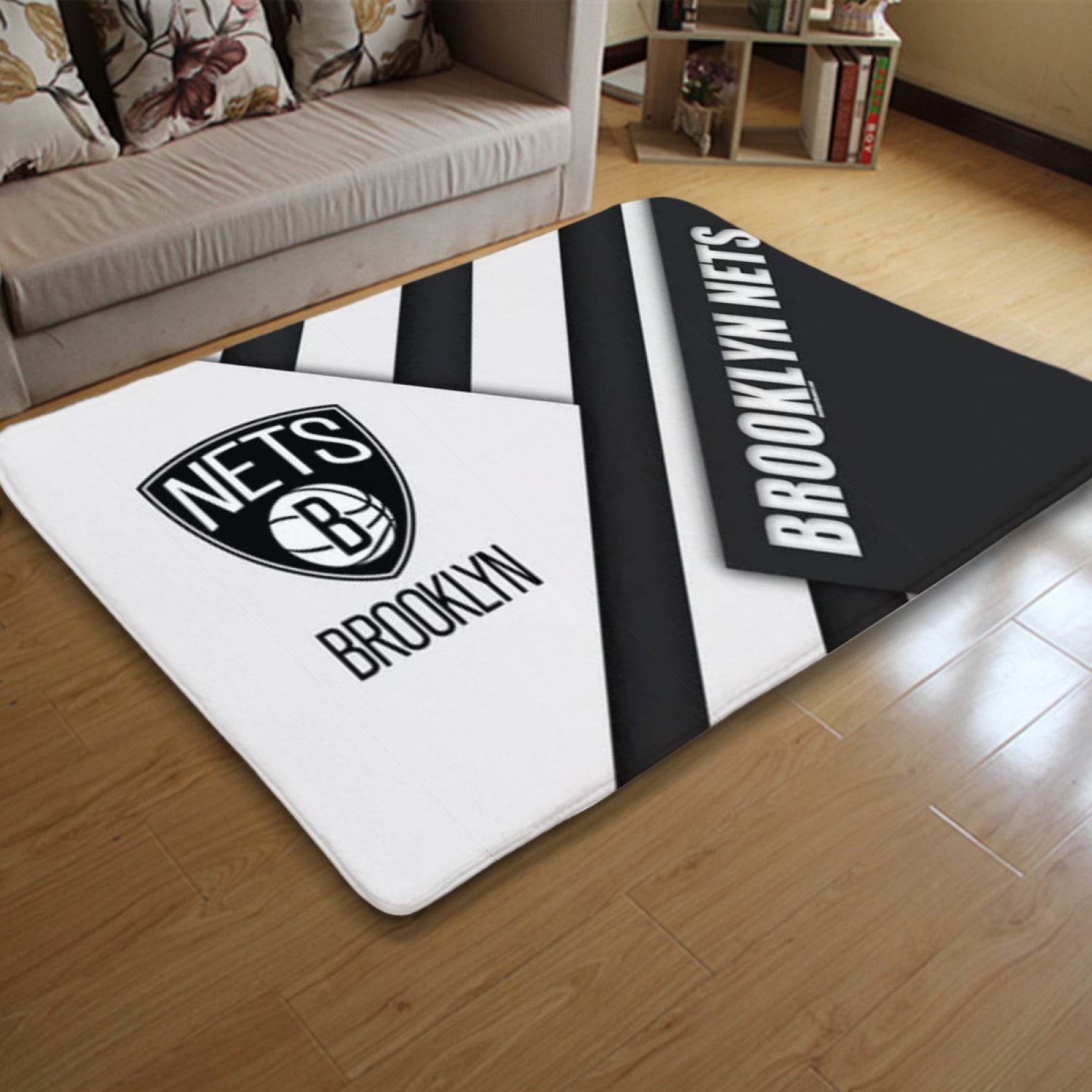 Brooklyn Basketball Nets Carpet Living Room Bedroom Mats Kitchen Bathroom Rugs