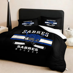 Buffalo Sabres Hockey League Comforter Pillowcase Sets Blanket All Season Reversible Quilted Duvet