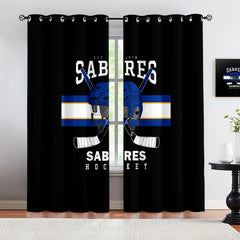 Buffalo Sabres Blackout Curtains Drapes For Window Treatment Set