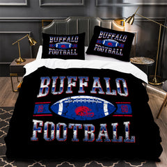 Buffalo Bills Football Duvet Cover Quilt Case Pillowcase Bedding Set Without Filler