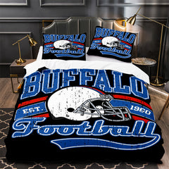 Buffalo Bills Football Duvet Cover Quilt Case Pillowcase Bedding Set Without Filler