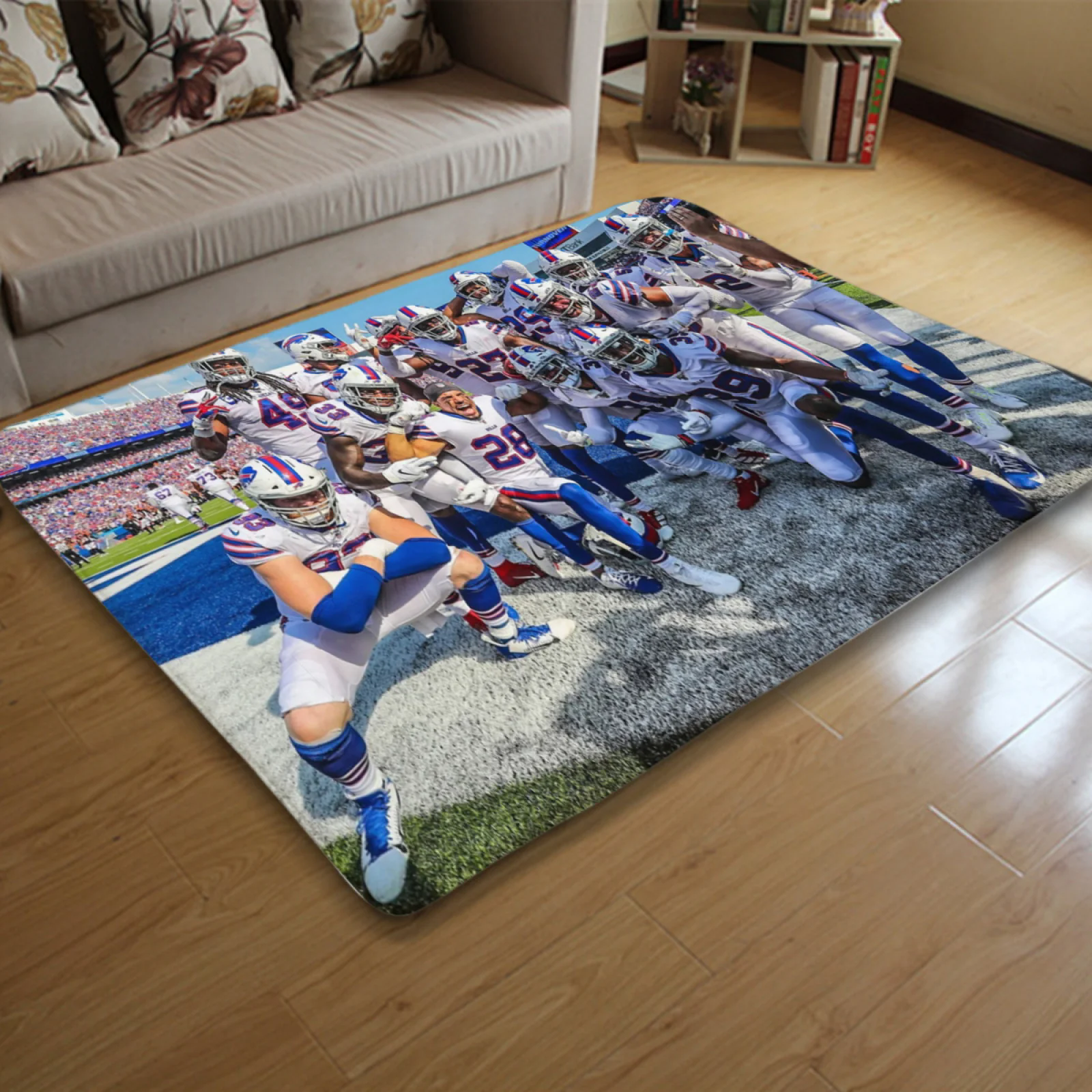 Buffalo Bills Football Team Carpet Living Room Bedroom Mats Kitchen Bathroom Rugs