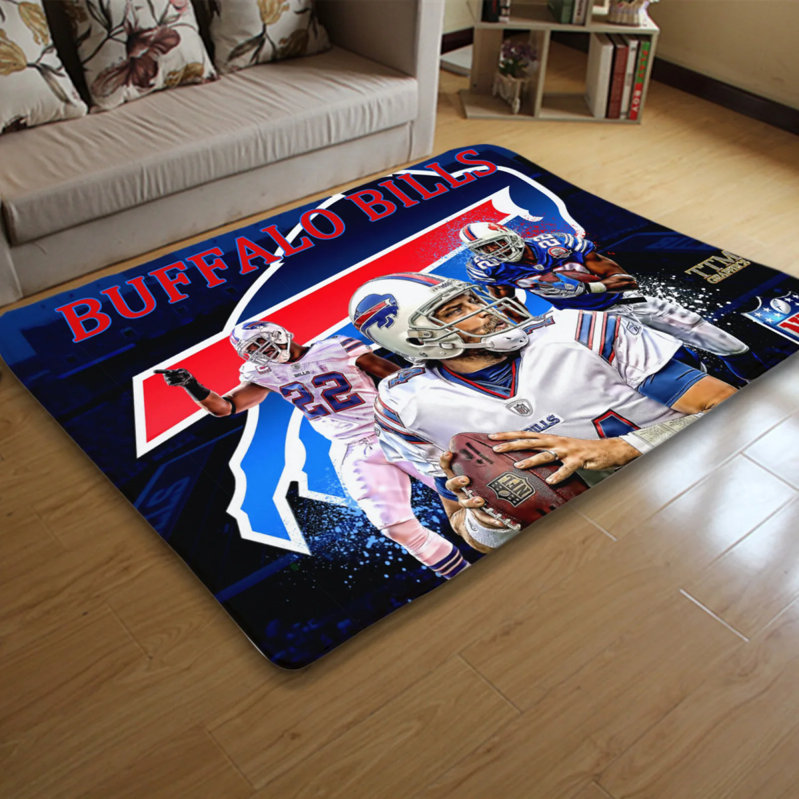 Buffalo Bills Football Team Carpet Living Room Bedroom Mats Kitchen Bathroom Rugs