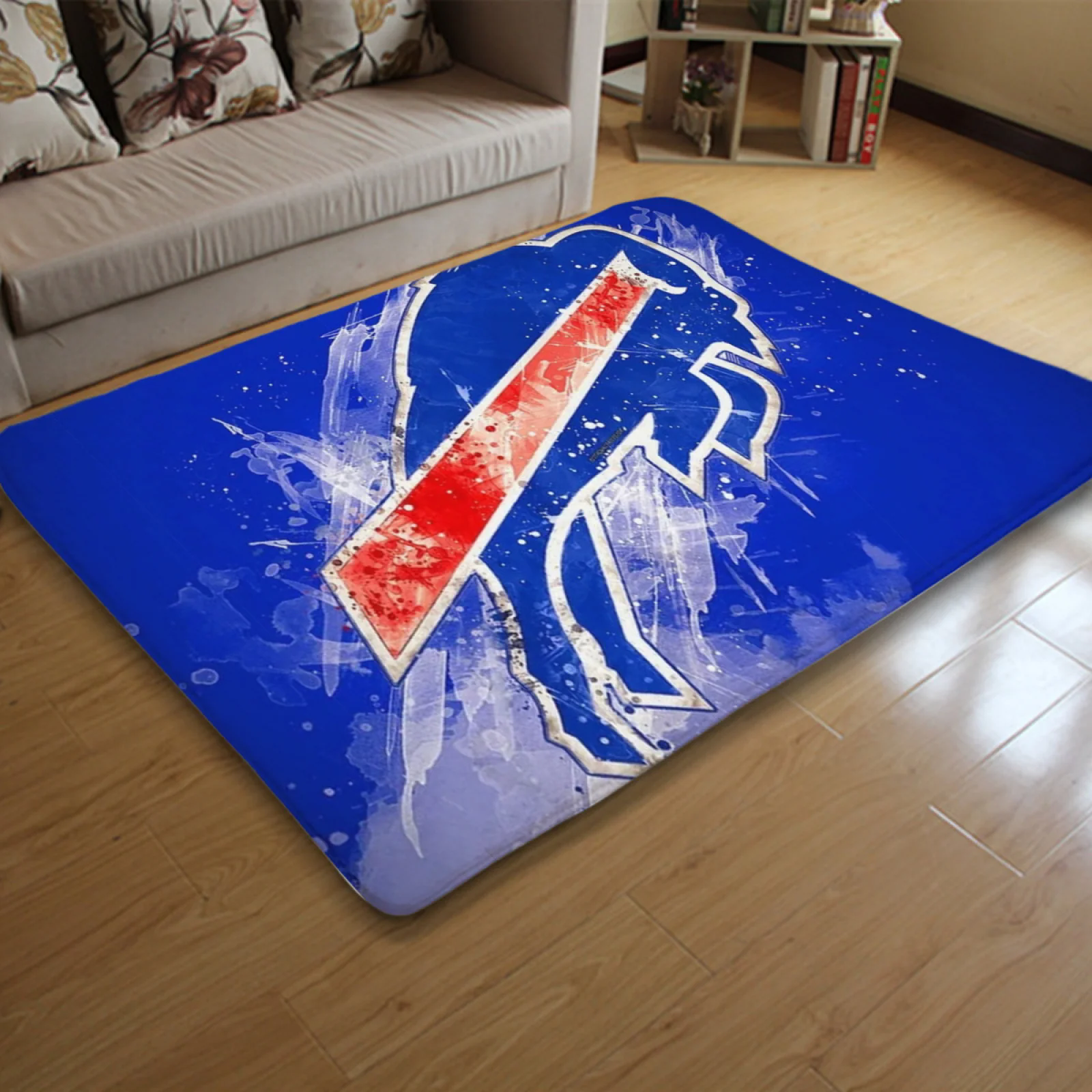 Buffalo Bills Football Team Carpet Living Room Bedroom Mats Kitchen Bathroom Rugs