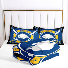 Buffalo Sabres Hockey League Comforter Pillowcase Sets Blanket All Season Reversible Quilted Duvet