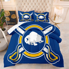 Buffalo Sabres Hockey League Comforter Pillowcase Sets Blanket All Season Reversible Quilted Duvet