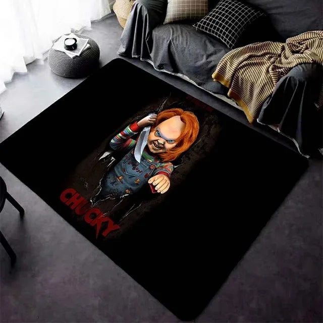 Chucky Horror Movie Carpet Living Room Bedroom Sofa Rug Door Mat