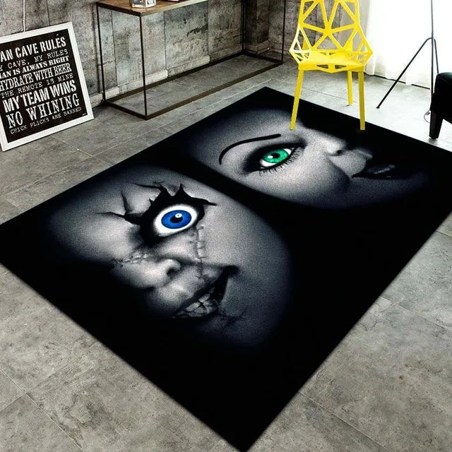 Chucky Horror Movie Carpet Living Room Bedroom Sofa Rug Door Mat