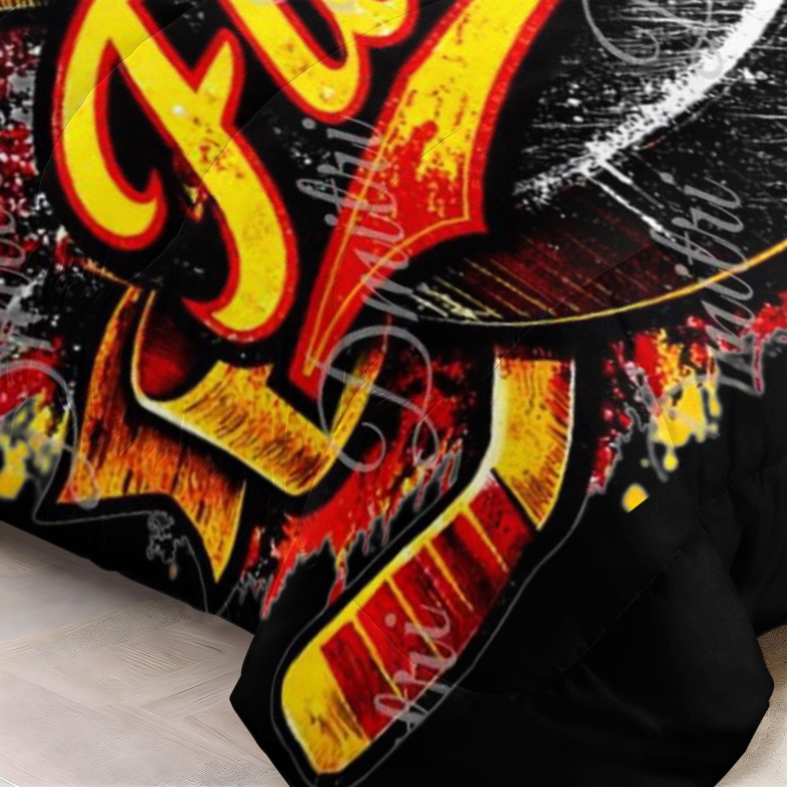 Calgary Flames Hockey League Comforter Pillowcase Sets Blanket All Season Reversible Quilted Duvet