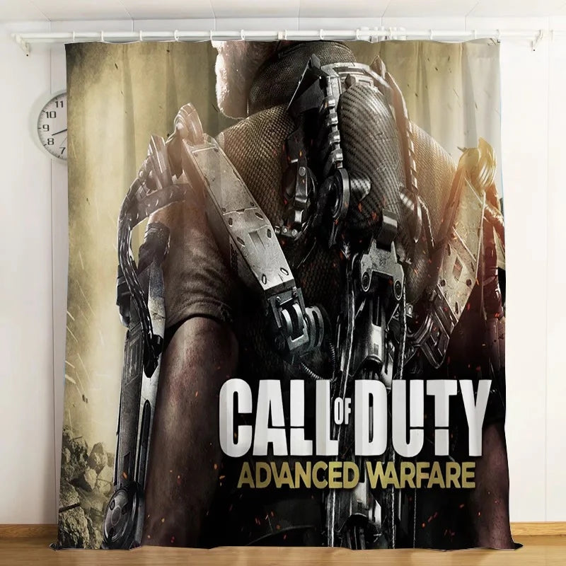 Call Of Duty Blackout Curtain Drapes for Living Room Bedroom Window Treatment