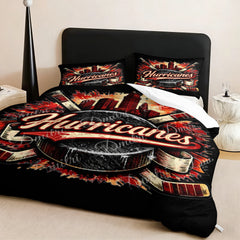 Carolina Hurricanes Hockey League Comforter Pillowcase Sets Blanket All Season Reversible Quilted Duvet