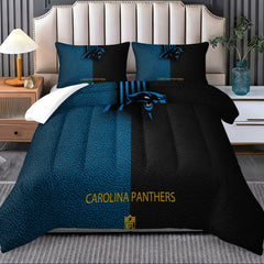 Carolina Panthers Comforter Pillowcase Sets Blanket All Season Reversible Quilted Duvet
