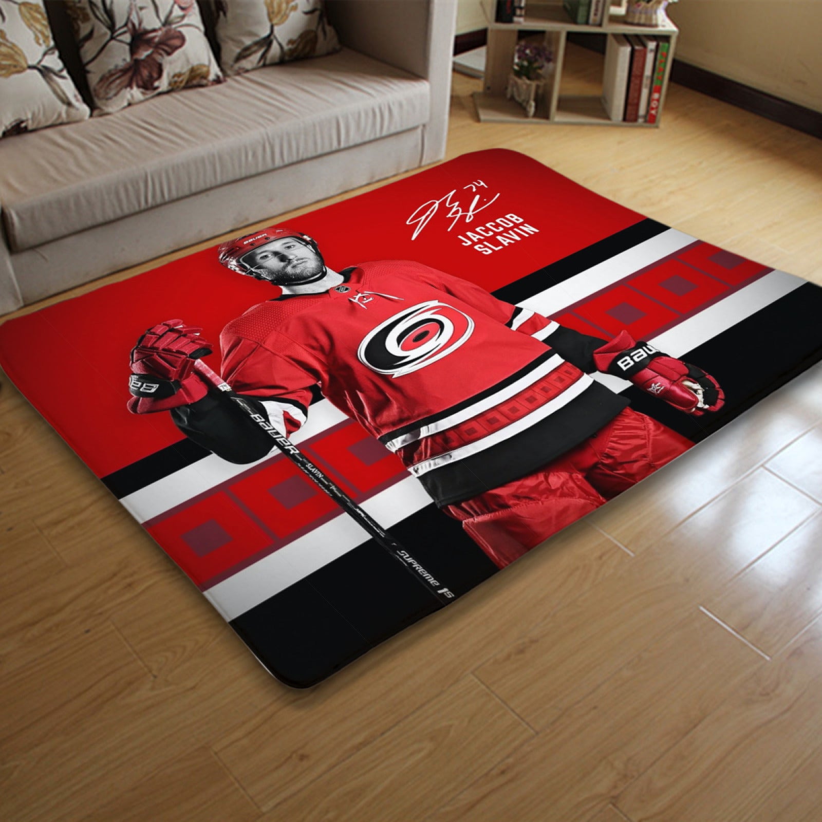 Carolina Hurricanes Hockey League Carpet Living Room Bedroom Mats Kitchen Bathroom Rugs