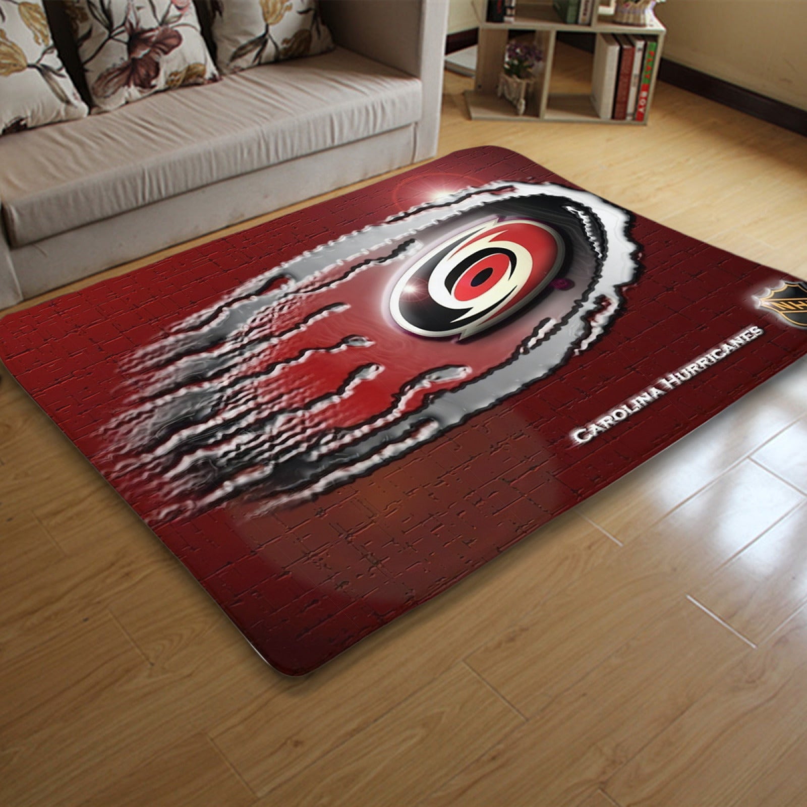 Carolina Hurricanes Hockey League Carpet Living Room Bedroom Mats Kitchen Bathroom Rugs