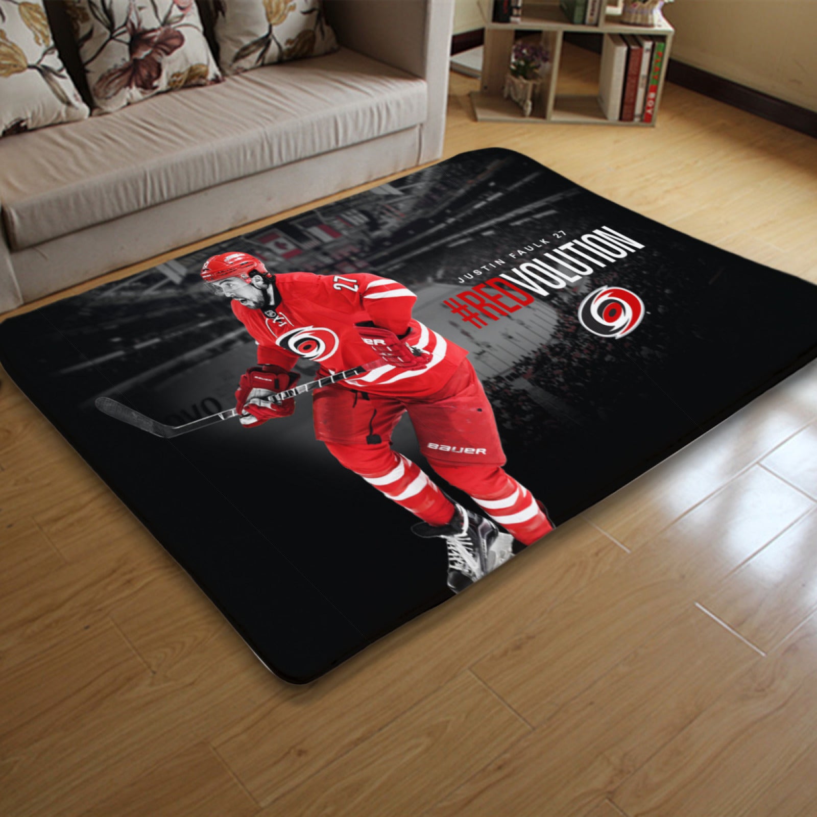 Carolina Hurricanes Hockey League Carpet Living Room Bedroom Mats Kitchen Bathroom Rugs