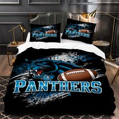 Carolina Panthers Football Duvet Cover Quilt Case Pillowcase Bedding Set Without Filler