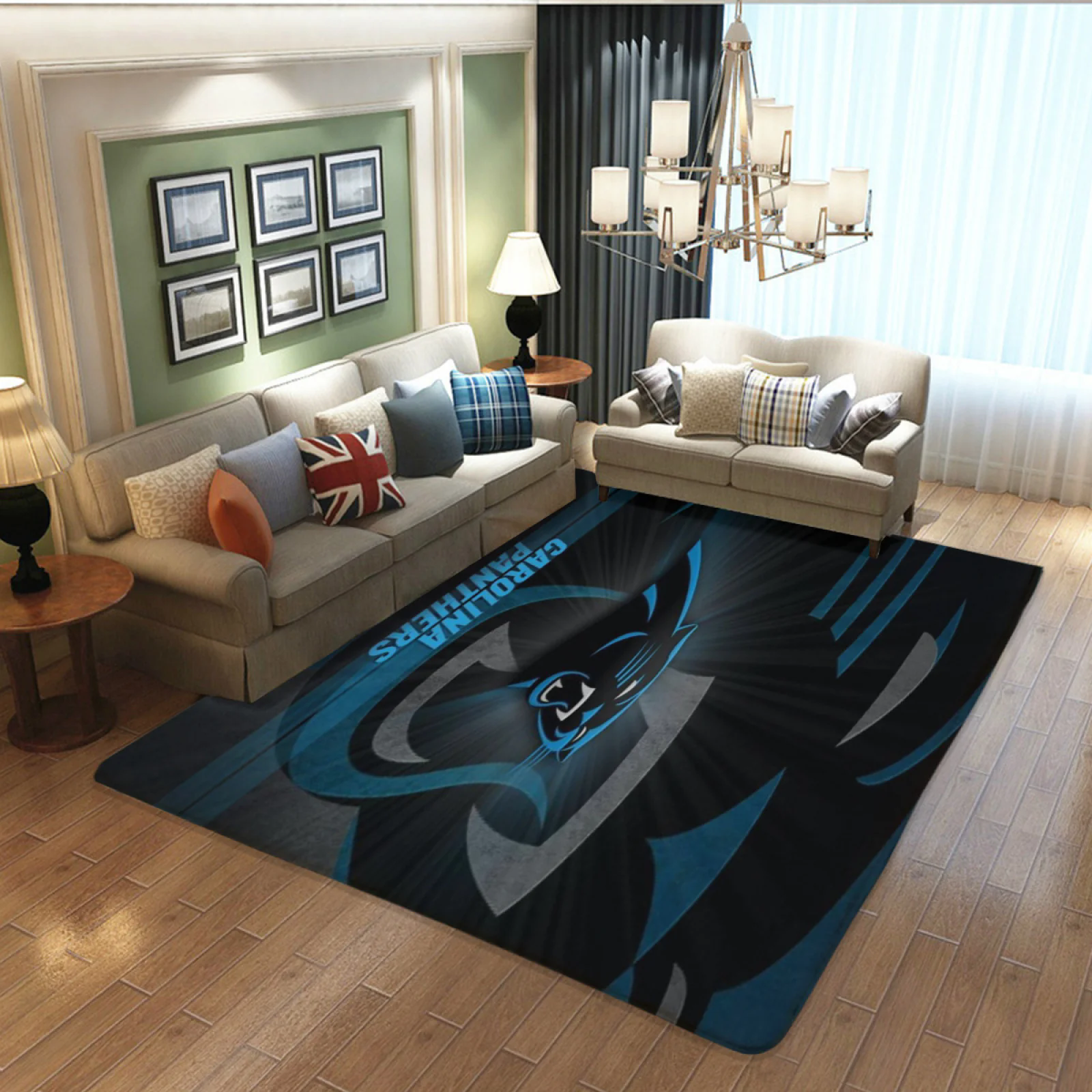 Carolina Panthers Football Team Carpet Living Room Bedroom Mats Kitchen Bathroom Rugs