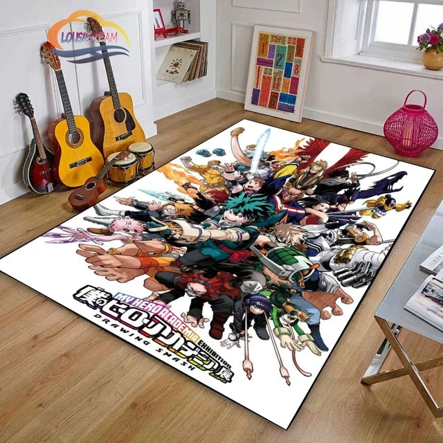 My Hero Academia Carpet Living Room Bedroom Sofa Mat Door Mat Kitchen Bathroom Rugs