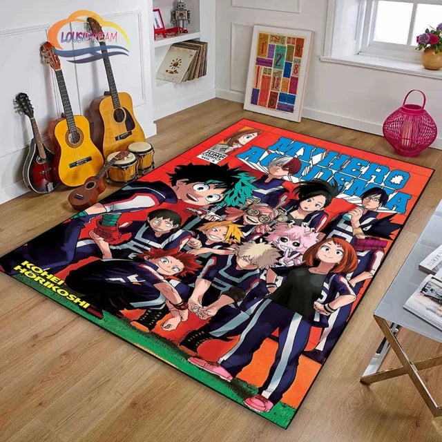 My Hero Academia Carpet Living Room Bedroom Sofa Mat Door Mat Kitchen Bathroom Rugs