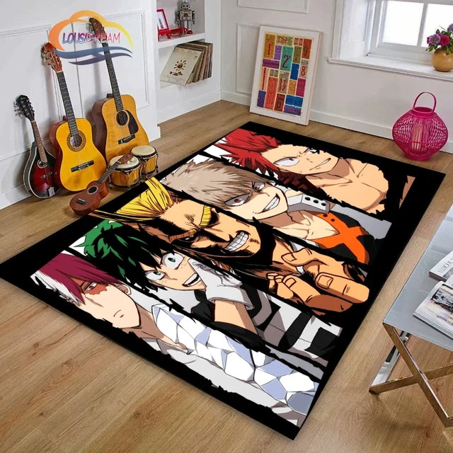 My Hero Academia Carpet Living Room Bedroom Sofa Mat Door Mat Kitchen Bathroom Rugs