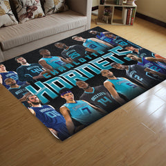 Charlotte Basketball Hornets Carpet Living Room Bedroom Mats Kitchen Bathroom Rugs