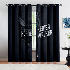 Charlotte Basketball Hornets Blackout Curtains Drapes For Window Treatment Set