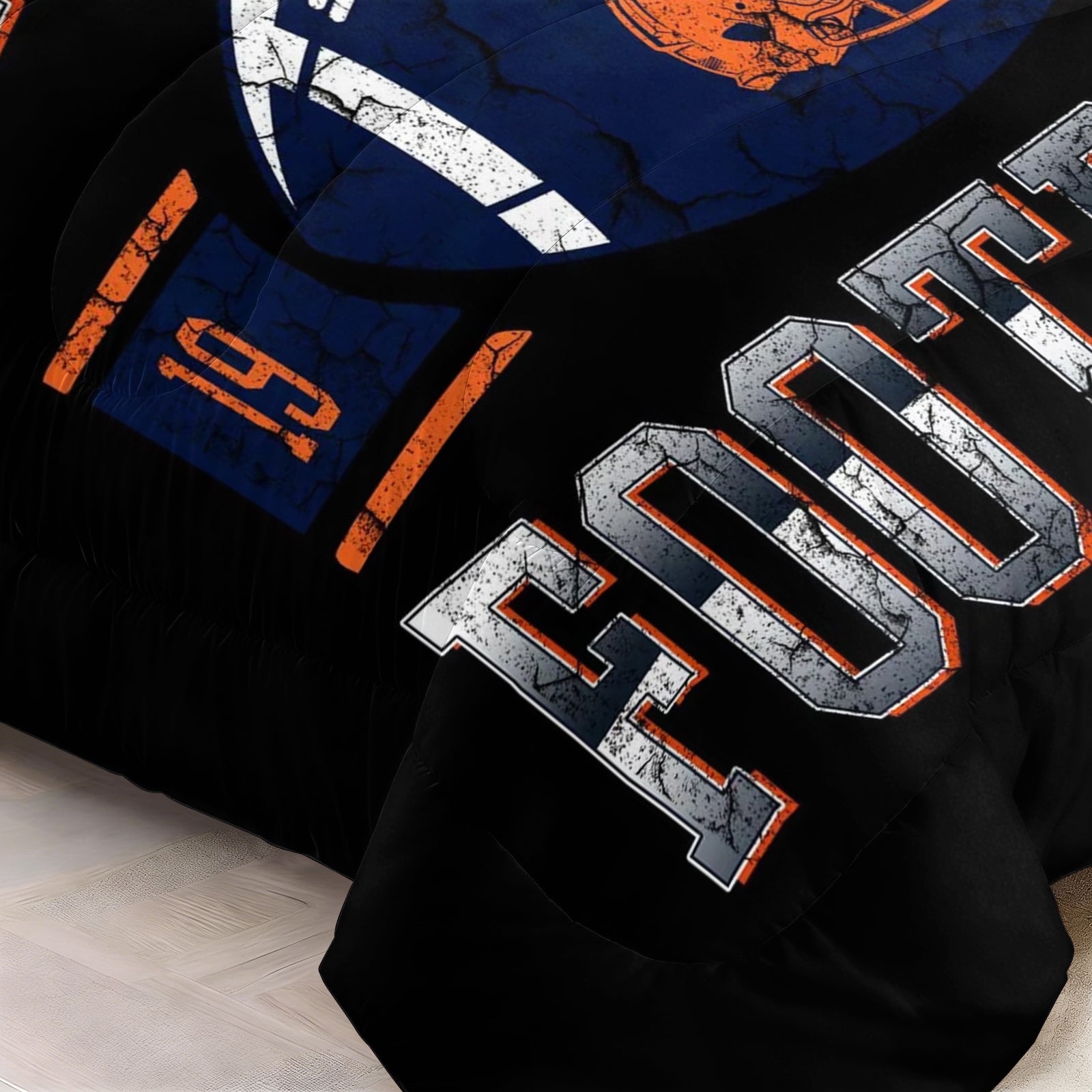 Chicago Bears Comforter Pillowcase Sets Blanket All Season Reversible Quilted Duvet