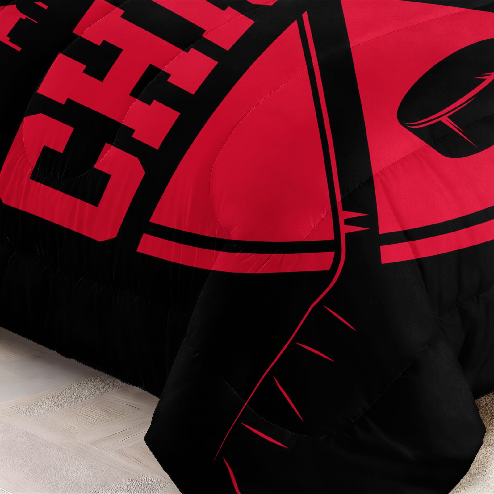 Chicago Blackhawks Hockey League Comforter Pillowcase Sets Blanket All Season Reversible Quilted Duvet
