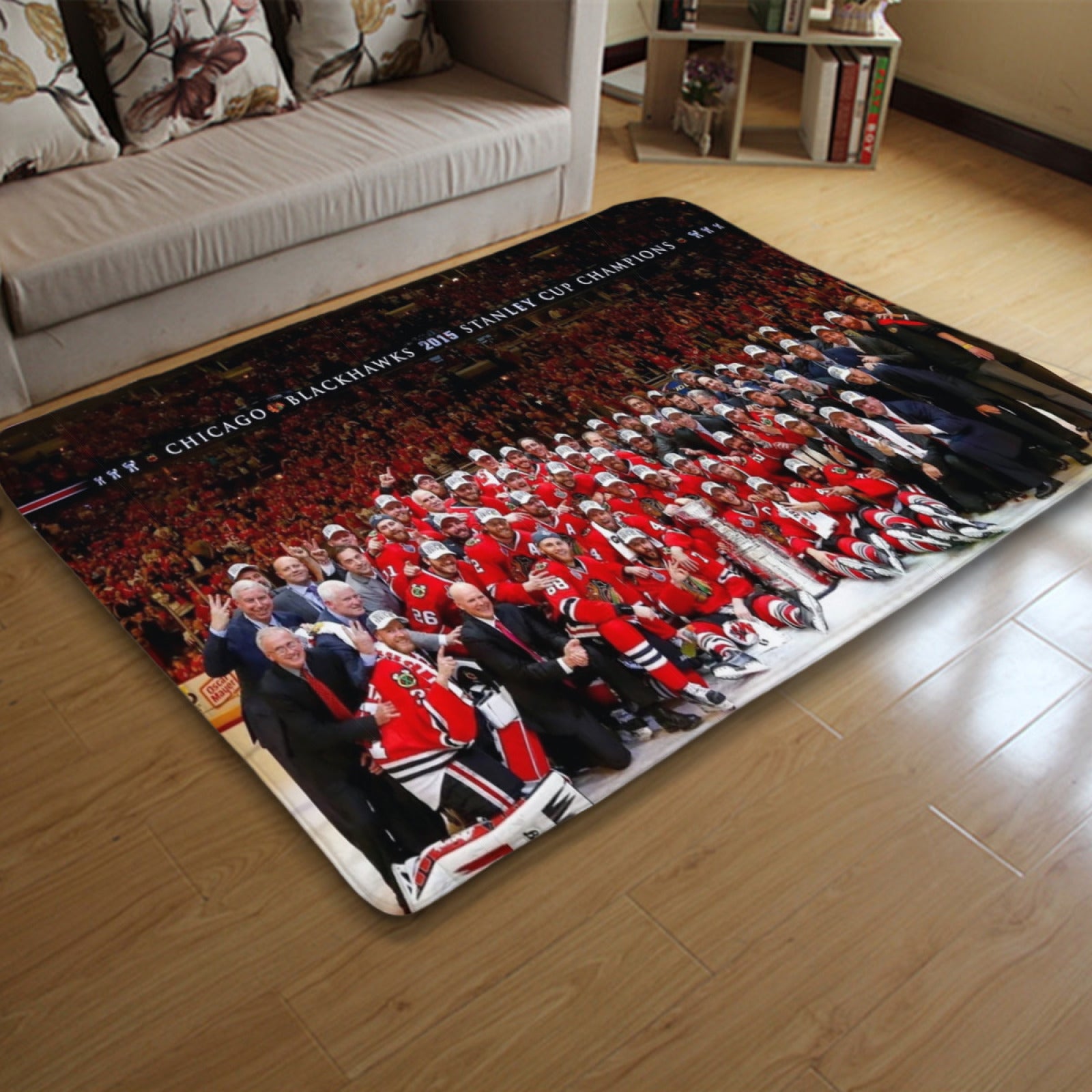 Chicago Hockey League Blackhawks Carpet Living Room Bedroom Mats Kitchen Bathroom Rugs