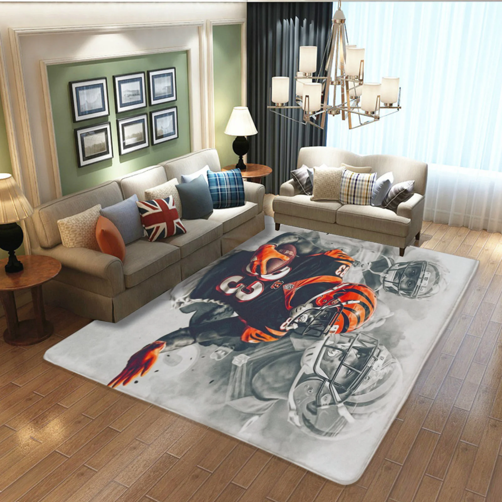 Chicago Bears Football Team Carpet Living Room Bedroom Mats Kitchen Bathroom Rugs