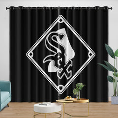 Chicago White Sox Blackout Curtain for Living Room Bedroom Window Treatment