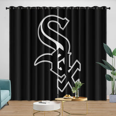 Chicago White Sox Blackout Curtain for Living Room Bedroom Window Treatment