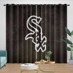 Chicago White Sox Blackout Curtain for Living Room Bedroom Window Treatment