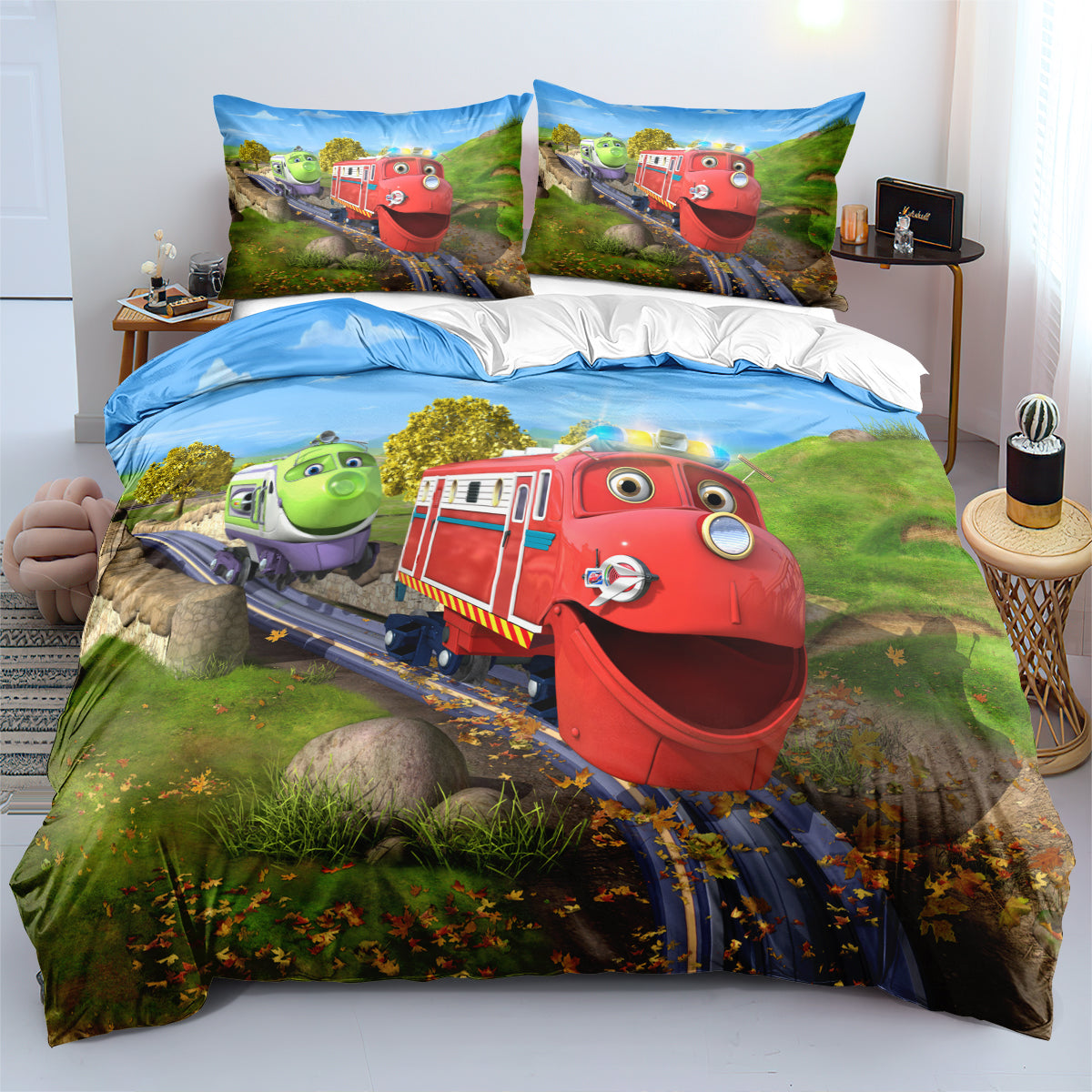 Chuggington Duvet Cover Quilt Cover Pillowcase Bedding Set