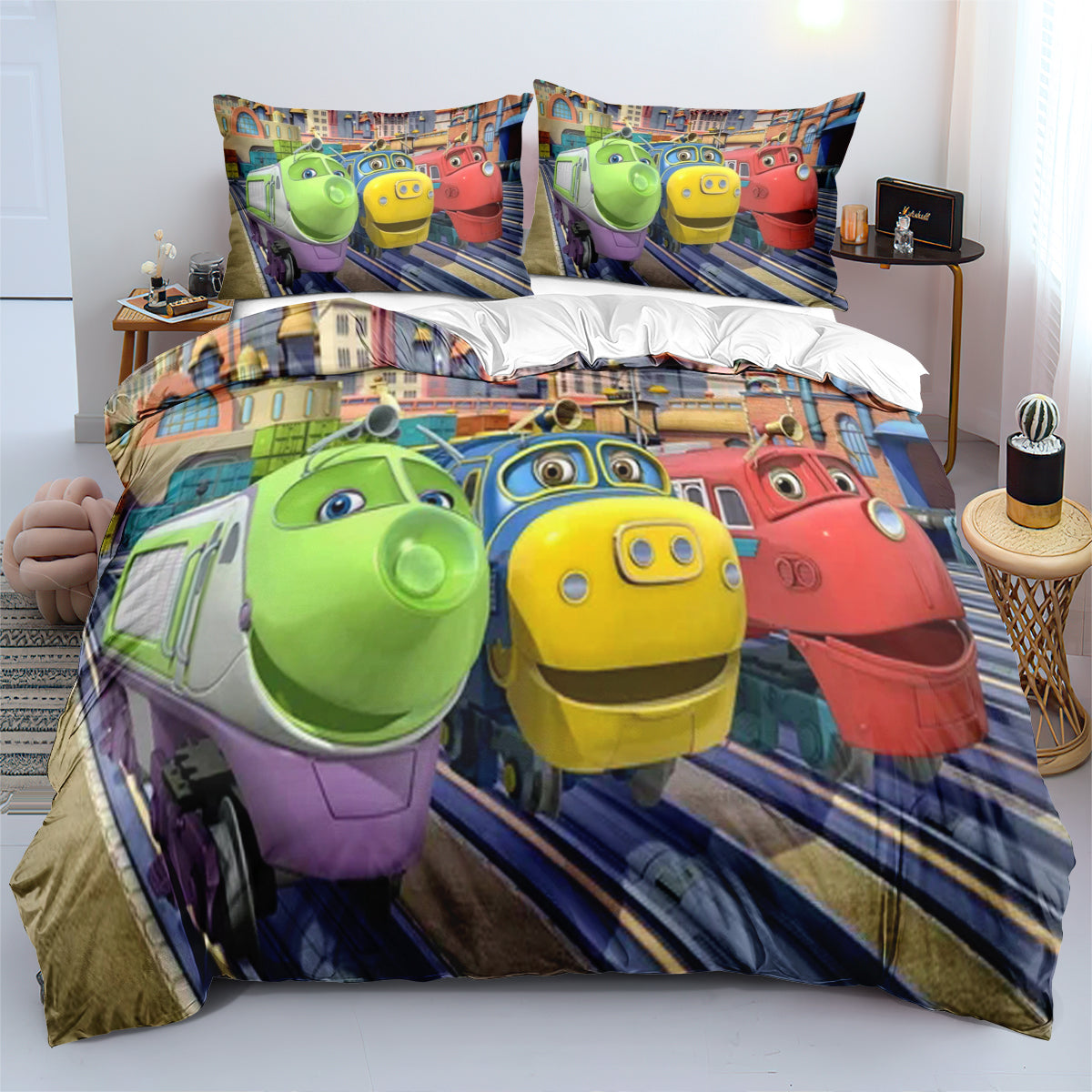 Chuggington Duvet Cover Quilt Cover Pillowcase Bedding Set