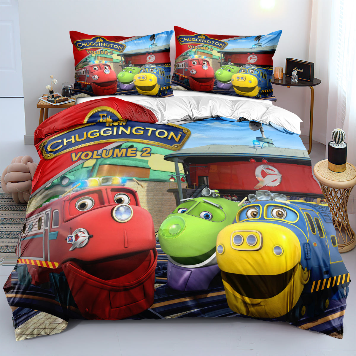 Chuggington Duvet Cover Quilt Cover Pillowcase Bedding Set