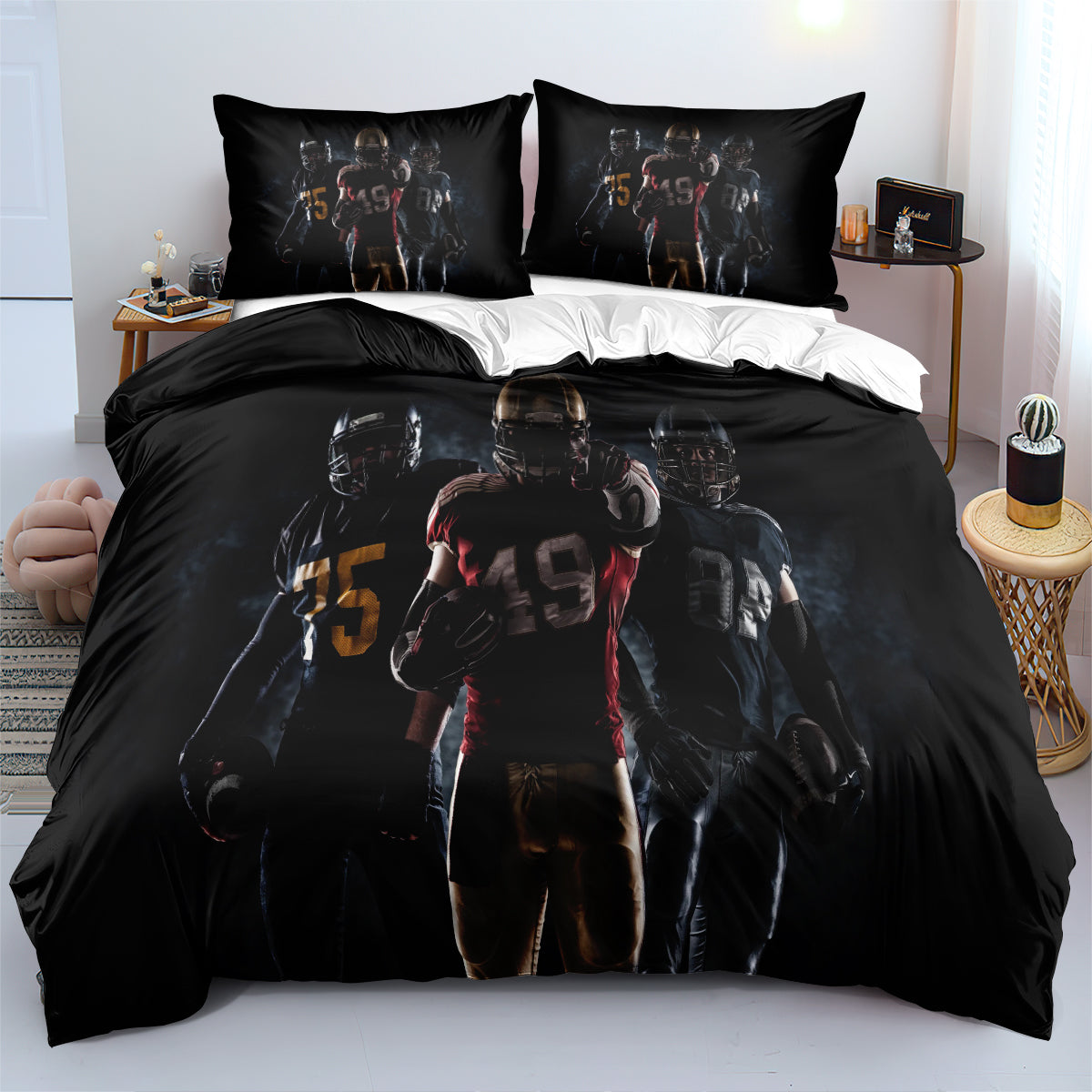 Cincinnati Bengals Football League Duvet Cover Quilt Cover Pillowcase Bedding Set Bed Linen Home Bedroom Decor