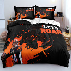 Cincinnati Bengals Football League Duvet Cover Quilt Cover Pillowcase Bedding Set Bed Linen Home Bedroom Decor