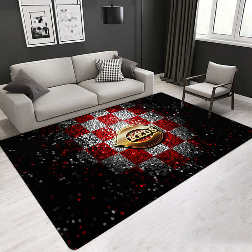Cincinnati Reds Carpet Living Room Bedroom Mats Kitchen Bathroom Rugs