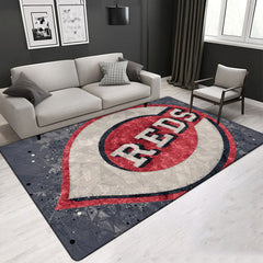 Cincinnati Reds Carpet Living Room Bedroom Mats Kitchen Bathroom Rugs