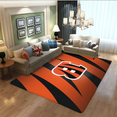 Cincinnati Bengals Football Team Carpet Living Room Bedroom Mats Kitchen Bathroom Rugs