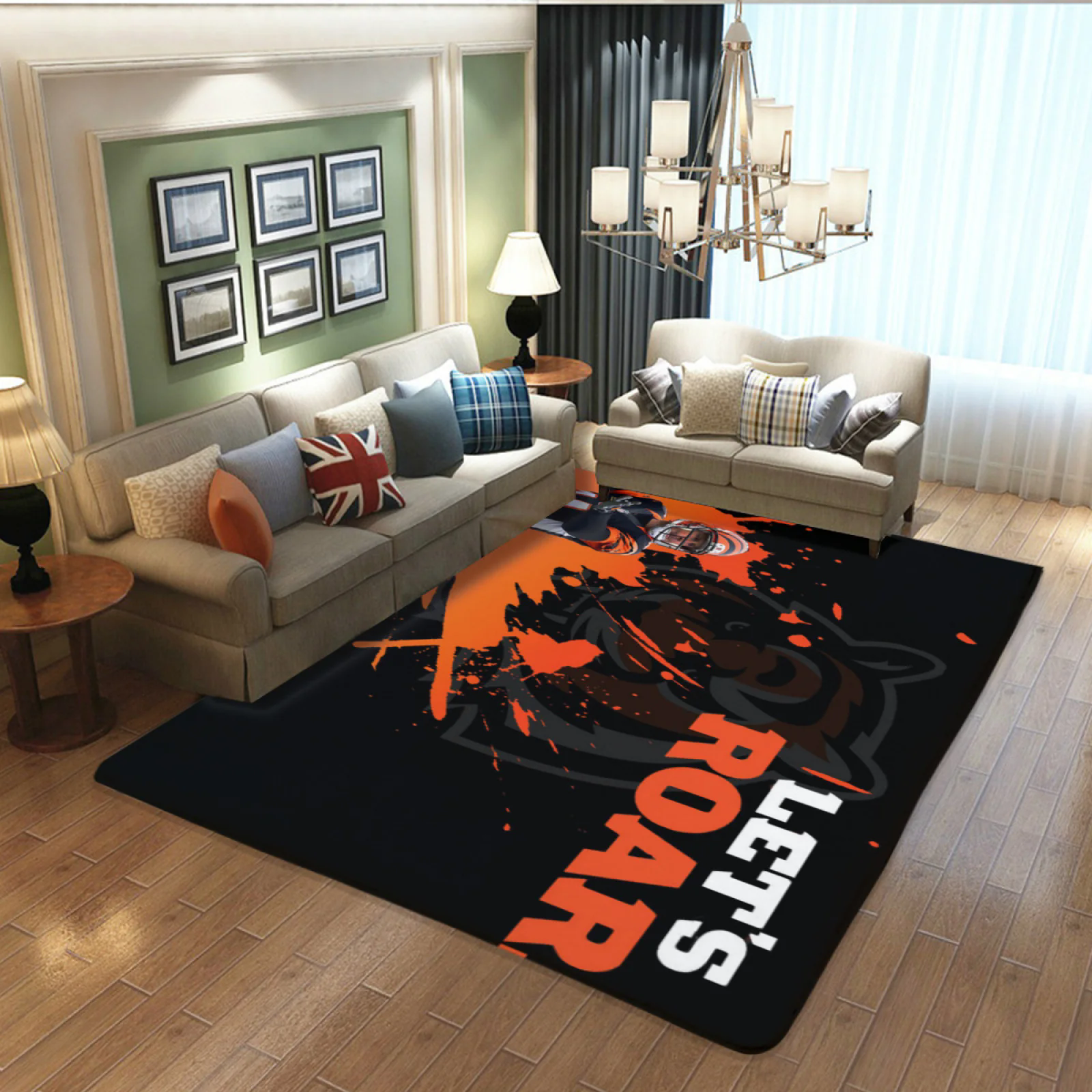 Cincinnati Bengals Football Team Carpet Living Room Bedroom Mats Kitchen Bathroom Rugs