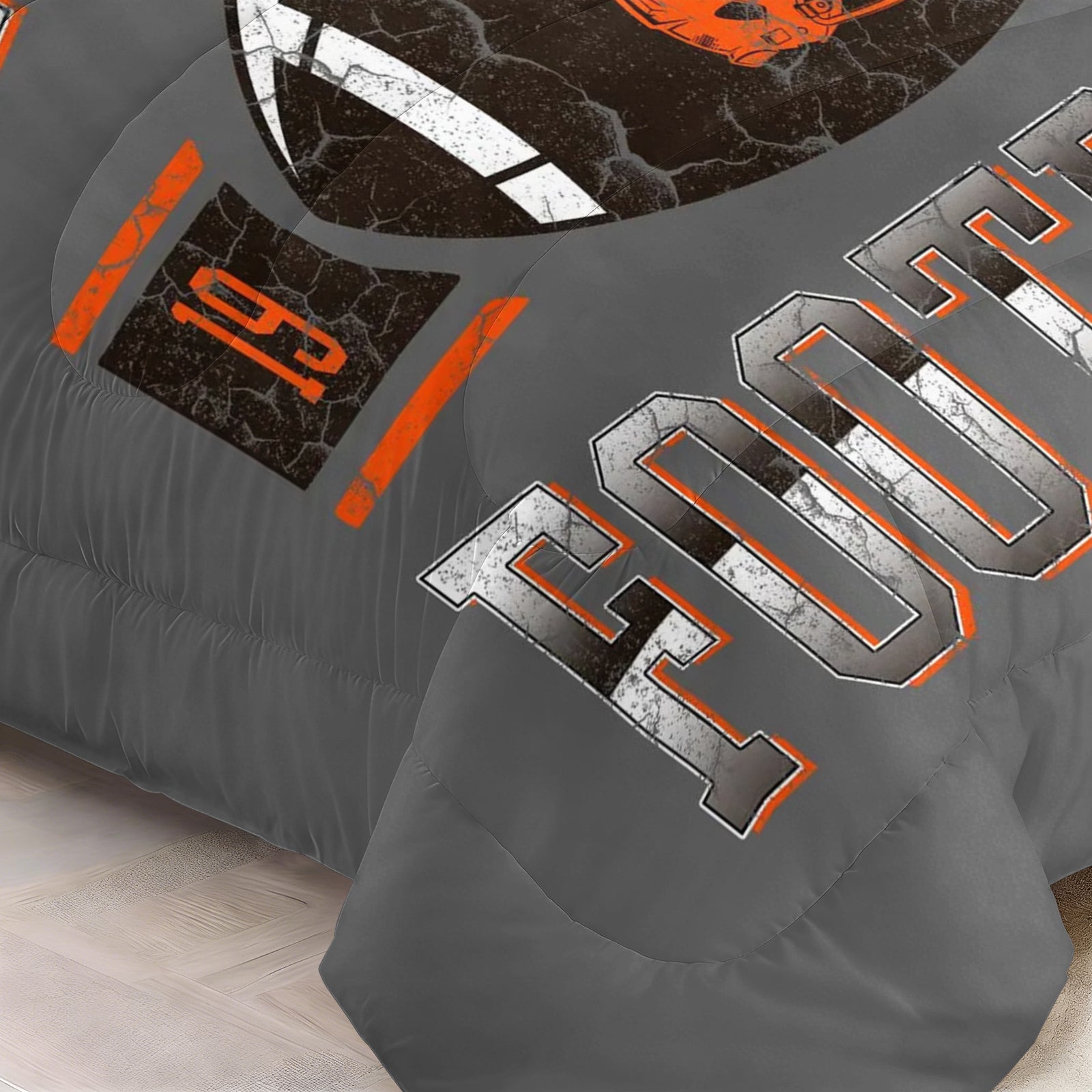 Cleveland Browns Comforter Pillowcase Sets Blanket All Season Reversible Quilted Duvet