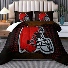 Cleveland Browns Comforter Pillowcase Sets Blanket All Season Reversible Quilted Duvet