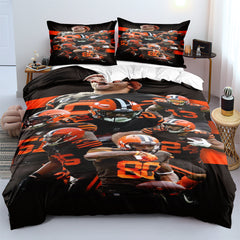 Cleveland Browns Football League  Duvet Cover Quilt Cover Pillowcase Bedding Set